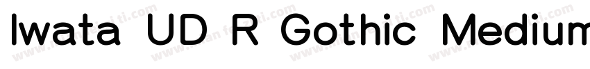Iwata UD R Gothic Medium字体转换